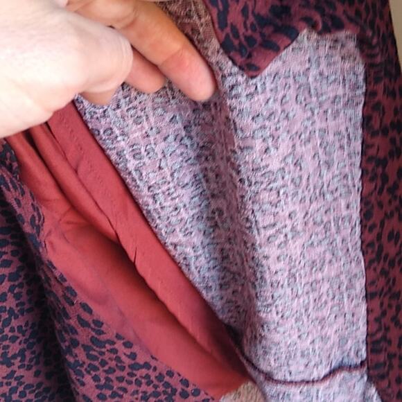 The Nines by Hatch Rust Animal Print Midi Dress Size XS - Picture 8 of 14